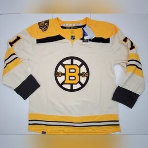 Adidas Boston Bruins Third Hockey Jersey Taylor Hall 100th IM8293 Size 54 New
